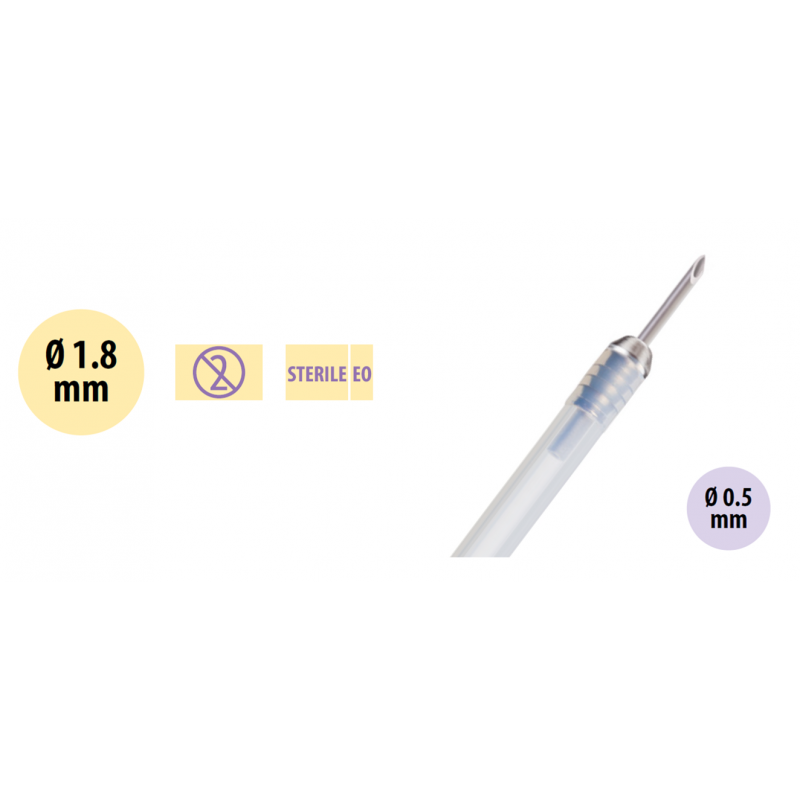 Sclerotherapy Needle, tube diameter 1.8mm, length 180cm, box/5