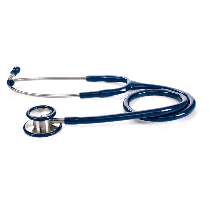 Stethoscope - Double Head, Stainless Steel - Adult.