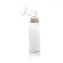 Breast Pump Accessory.  Milk bottle; complete with breast shield, silicone tube, teat and cap for LT595