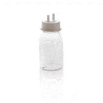 Breast Pump Accessory.  Milk bottle with two connections for LT595.